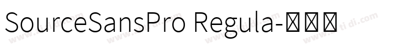 SourceSansPro Regula字体转换
